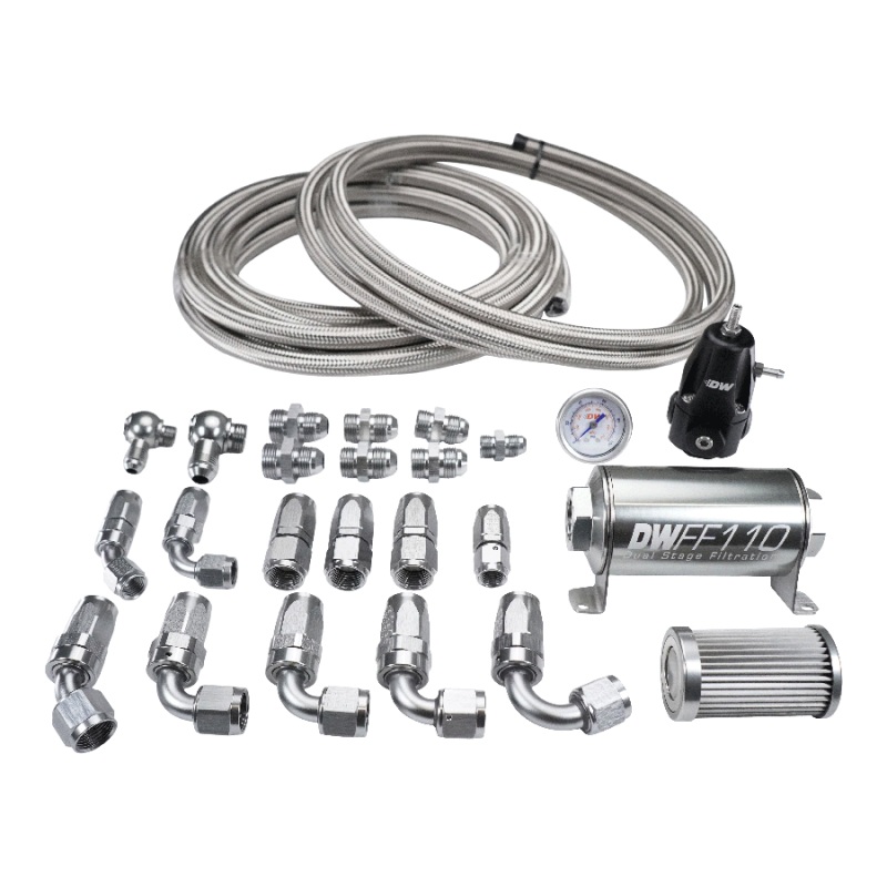 Goodridge 60in Universal Clutch Line w/SS Fittings & Clear Hose – 45Deg Banjo w/AN3 Fitting