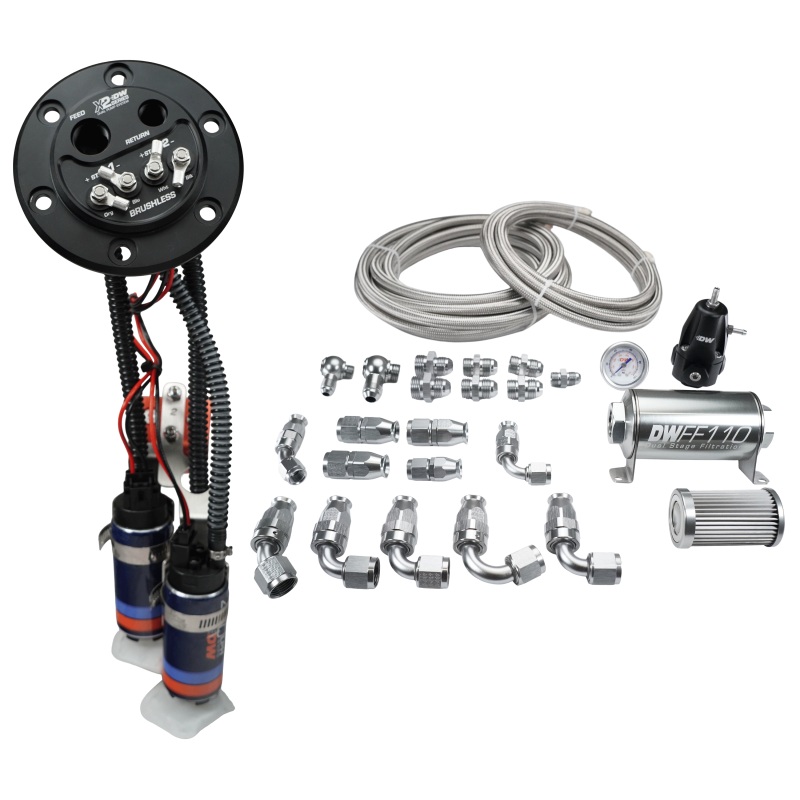 Goodridge 68in Universal Clutch Line w/SS Fittings & Clear Hose – 45Deg Banjo w/AN3 Fitting