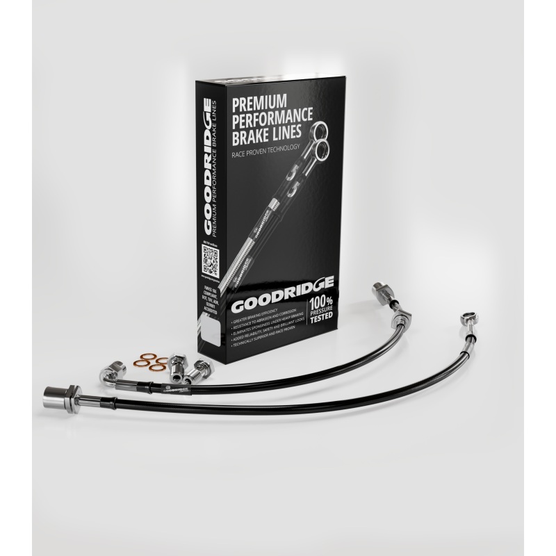 Goodridge 00-06 Yamaha XVS1100A Black Brake Lines